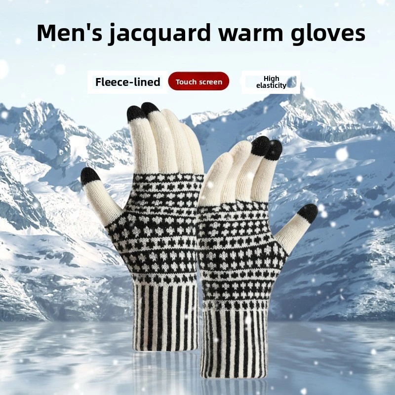 Wool Glove Lined - Novas Luvas Touchscreen para Homens, Forradas