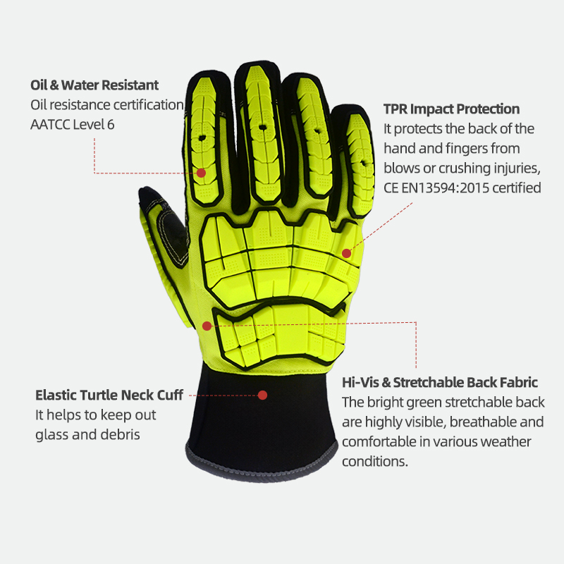 Luvas de Trabalho de Segurança - Work Glove Impact avaliação e preço